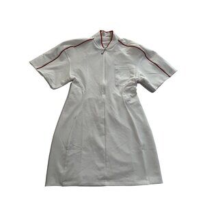 Nike x Jacquemus Short Sleeve Dress in White University Red